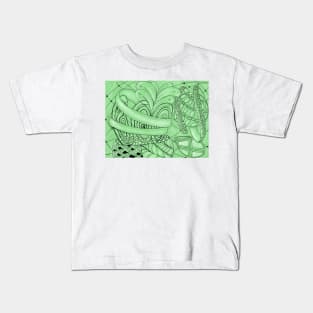 Zentangle plant Kids T-Shirt